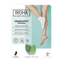 Masque Chaussettes Pieds Hydratant Menthe Beurre Karité Iroha Nature