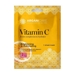Masque en Tissu Illuminateur Vitamine C Arganicare