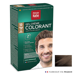 Gel Crème Colorant N°50 Châtain Clair Petrole Hahn