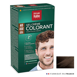 Gel Crème Colorant N°40 Chatain Naturel Petrole Hahn